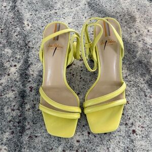 Sam Edelman Green Yellow Strappy Sandal - Women's
